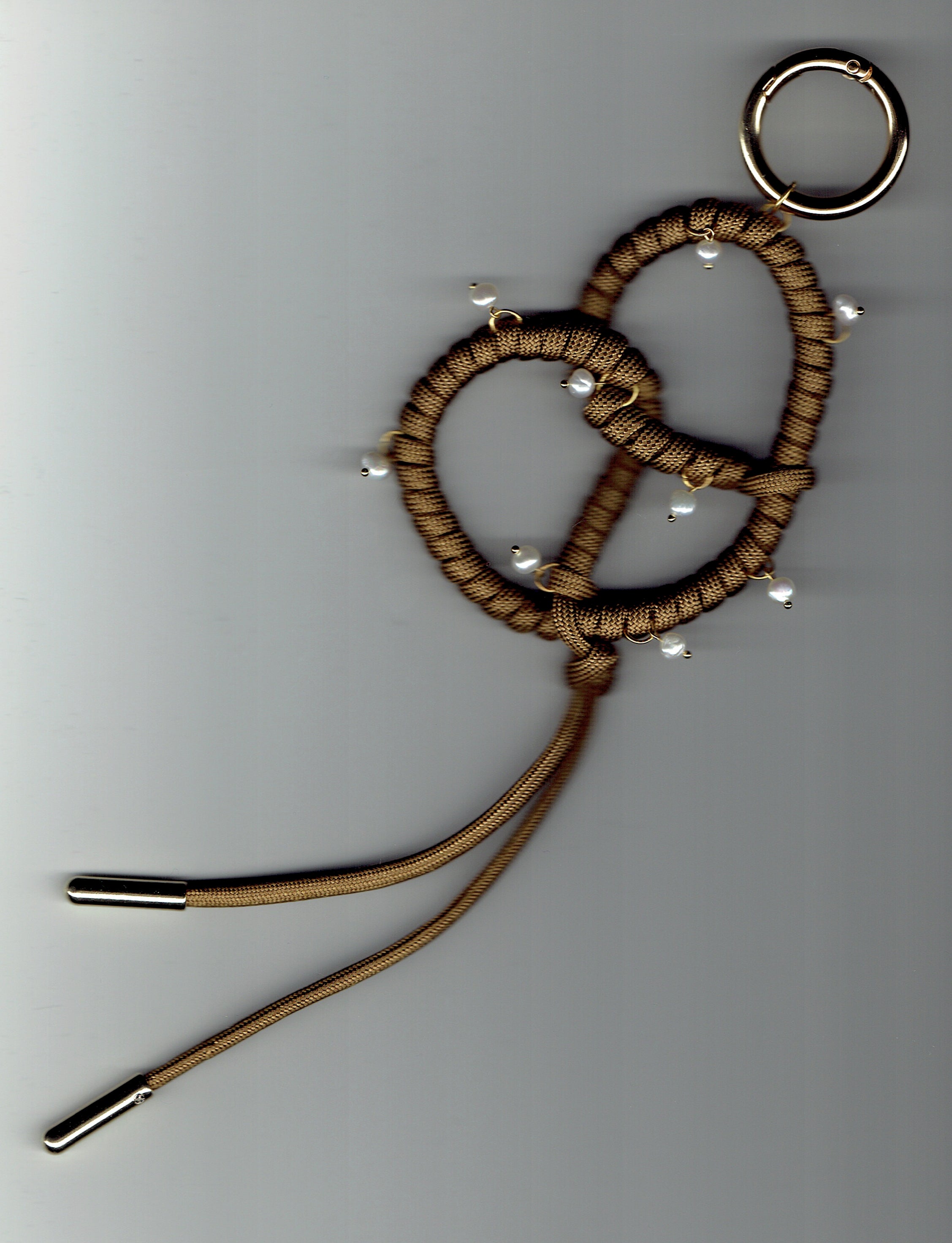 Paracord Pretzel Bag Charm