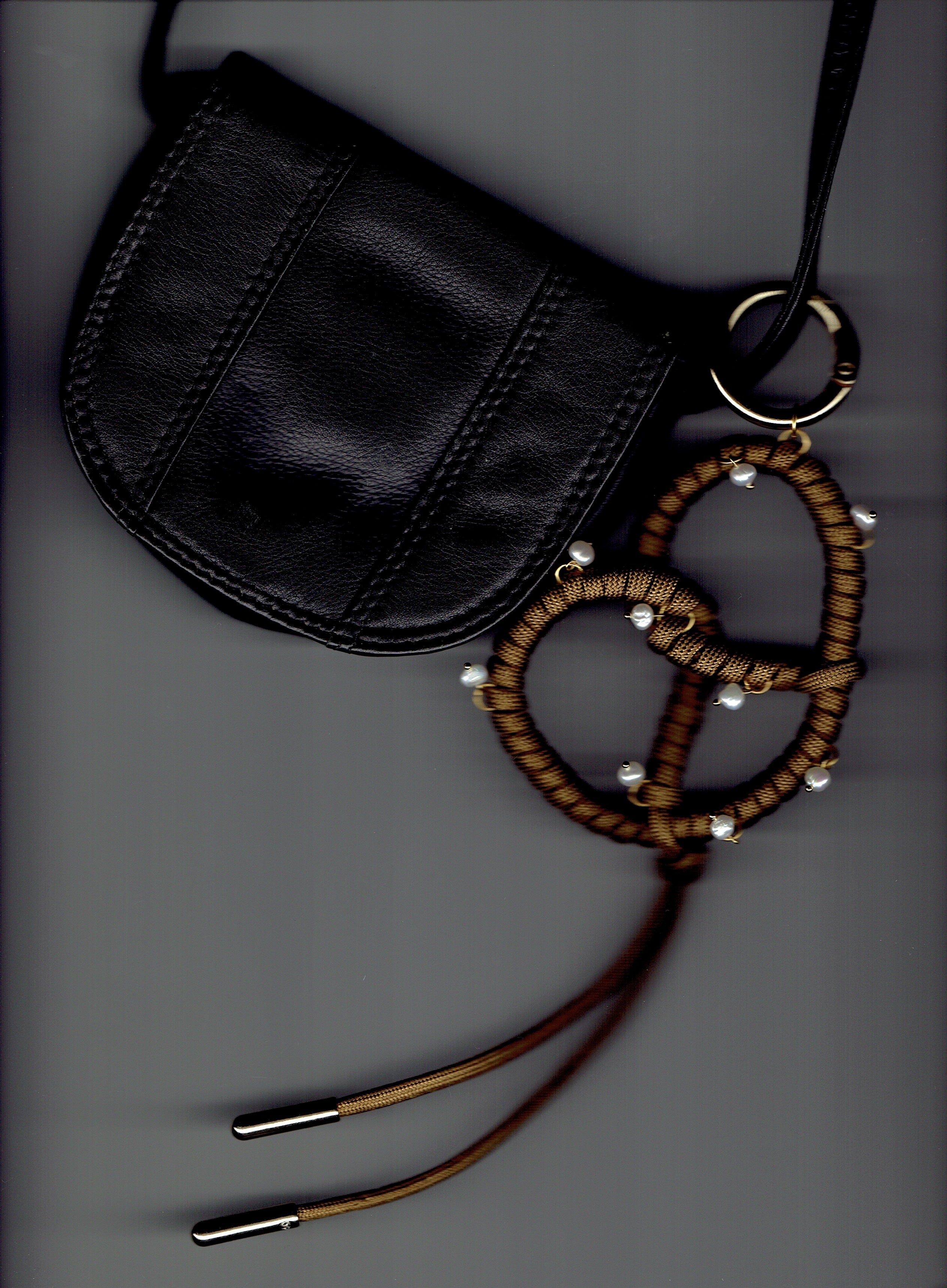 Paracord Pretzel Bag Charm